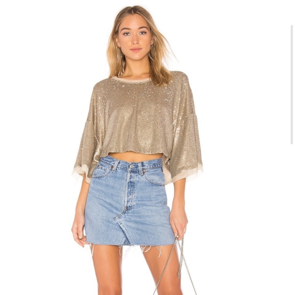 Free people sequin top